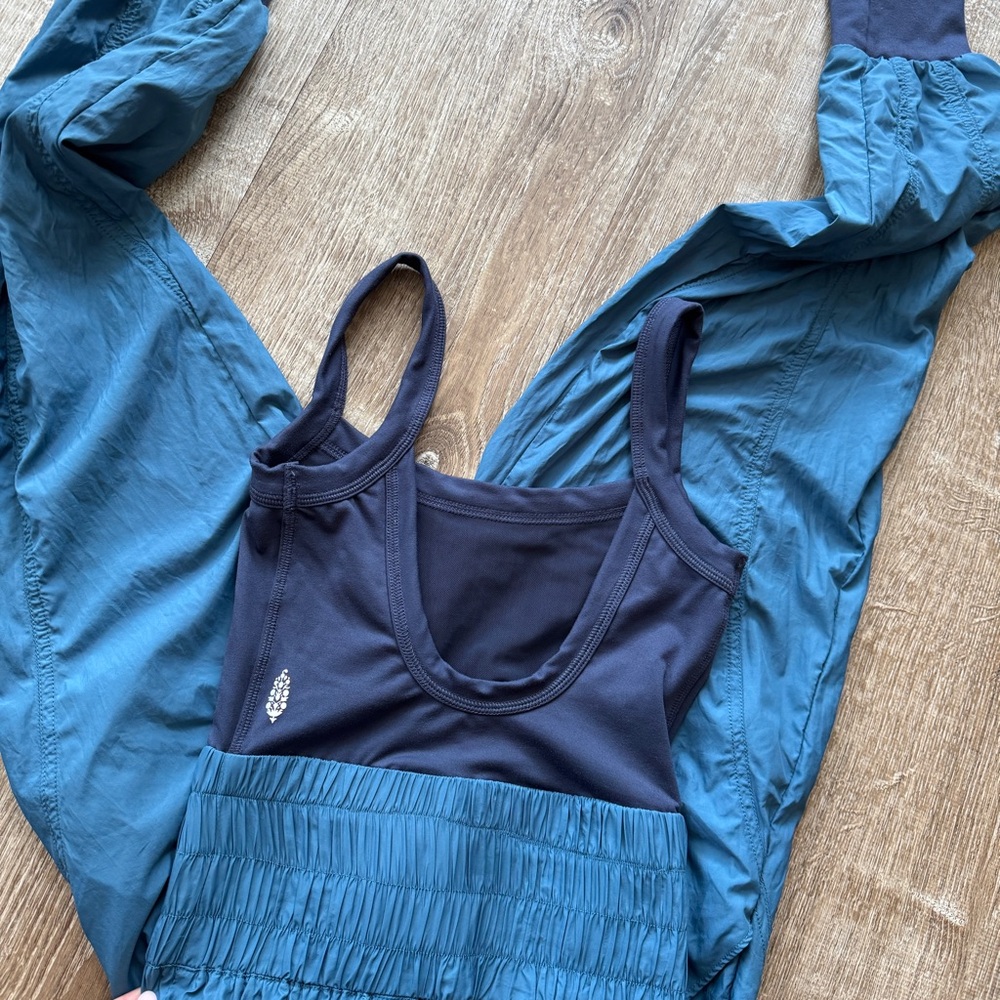 Free People Blue Sleeveless Jumpsuit with Relaxed Fit - Picture 4 of 4
